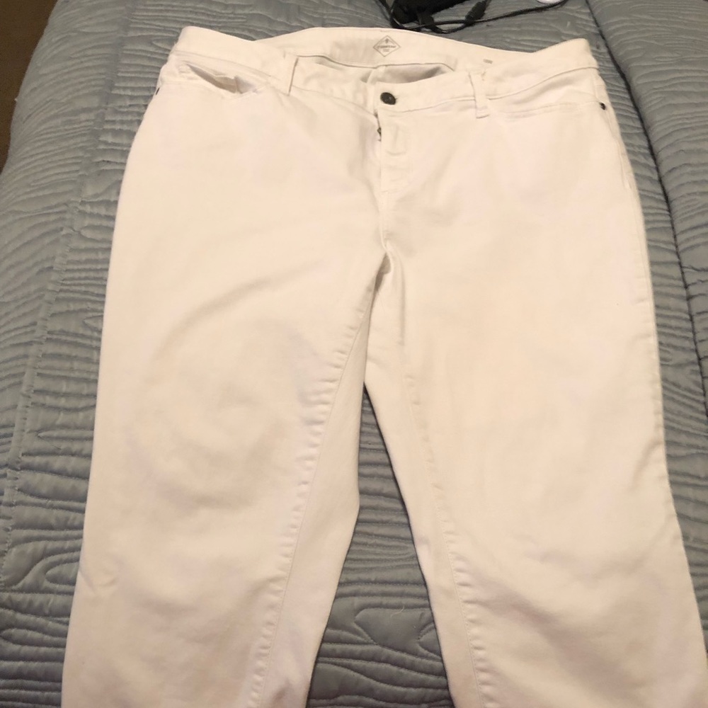 St Johns Bay Denim Crop Pants Size 16w